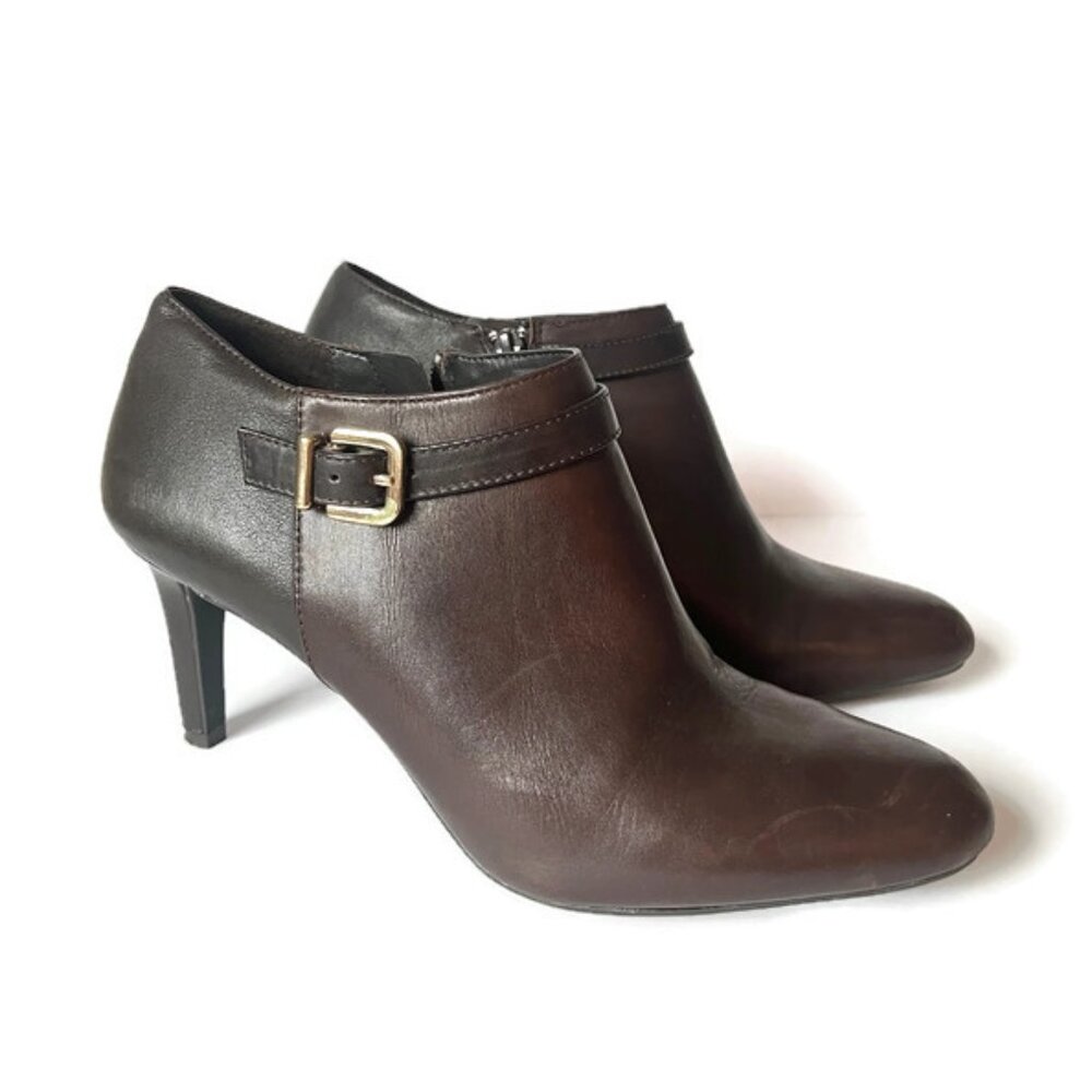 Melani Dark Brown Antonio booties - Picture 3 of 9